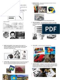 Media yang biasa digunapakai dalam lukisan. Nota Lukisan Media Kering