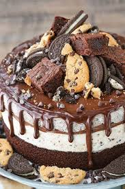 Birthday Chocolate Ice Cream Cake Recipe Oreo Brookie Ice Cream Cake Recipe Ice Cream Cake Recipe Ice Cream Cake Desserts