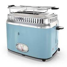 Retro Style 2 Slice Toaster Blue Stainless Steel Stainless Steel Toaster Toaster Retro Toaster