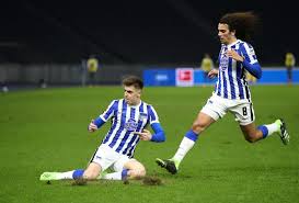 Arminia bielefeld augsburg bayer leverkusen bayern munich borussia dortmund borussia m'gladbach eintracht frankfurt freiburg hertha bsc hoffenheim köln mainz 21/02/21. Krzysztof Piatek Jadi Pahlawan Hertha Pada Derby Berlin Republika Online