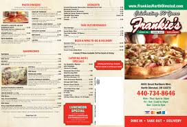 Full Menu Frankiesnortholmsted Com