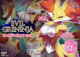 Evil Greninja x Delphox The Fallen Flame Witch – Kikunyi - Comics Porno, XXX