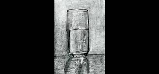 How To Draw A Glass Of Water With Charcoal And Pencil Drawing Illustration Wonderhowto But what to do if it's broken? to draw a glass of water with charcoal