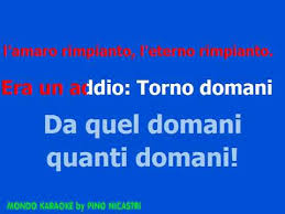 Buongiorno Tristezza Claudio Villa Base Karaoke Youtube