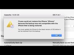 Backup Was Not Compatible Fixed Restore Newer Ios Backups To Older Youtube