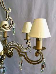 (of projects, systems, etc.) incorporating costly or otherwise excessive features or refinements unnecessarily; 40s 50s Large Chandelier Ceiling Lights