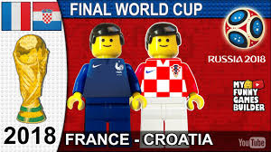 Vivez le match de foot de coupe du monde du 21/06/2018 17:00 entre france et pérou en direct. World Cup Final 2018 France Vs Croatia 4 2 Moscow 15 07 2018 All Goals Highlights Lego Football Youtube
