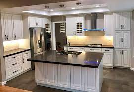White is the style of today, tomorrow, and possibly forever, and raised panel cabinets, although usually formal, are popping up in all sorts of kitchens these days. Off White Maple Raised Panel Kitchen Cabinets