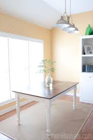 Tile top kitchen table makeover. From Tile Top To Herringbone Table Makeover Pt 2 Southern Revivals