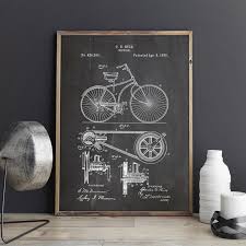 Check out our cycling home decor selection for the very best in unique or custom, handmade pieces from our wall décor magical, meaningful items you can't find anywhere else. Bicycle Patent Prints Cycling Artwork Bike Wall Art Canvas Painting Posters Home Room Decor Blueprint Gift Idea Wall Decoration Buy At The Price Of 2 86 In Aliexpress Com Imall Com