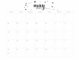 The classic edition of free editable calendar 2021 template in word: 70 Awesome Free Printable May 2021 Calendar Templates