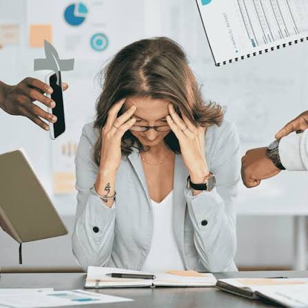 Mental Fatigue and Burnout representing adult ADHD racing thoughts and executive burnout support