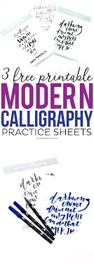 This page contains 26 calligraphy type wall letters in 4 color versions available in printable format. 3 Free Printable Modern Calligraphy Practice Sheets Lettering Tutorial Modern Calligraphy Practice Calligraphy Practice Sheets Free