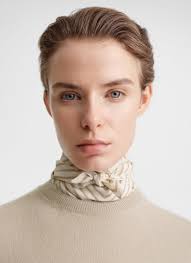 Monogram print silk scarf