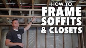 Soffits can also be used to create a tray ceiling effect that really adds some great architectural value to the basement project! How To Frame A Room Part 3 How To Frame Soffits And Closets Youtube