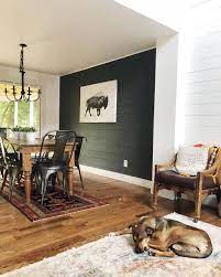 Clean lines for a backdrop with 16′ shiplap in the bath. Modern Shiplap Accent Wall Ideas For Every Room