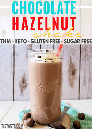 Smoothie week may be over but we're still loving smoothie season here at ak. Chocolate Hazelnut Nutella Shake Thm Keto Low Carb Gf Sf