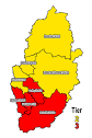 Map shows Nottinghamshire's new Tier 3 and Tier 2 divide ...