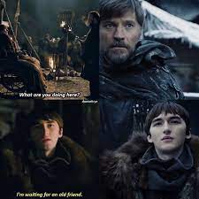 Game Of Thrones On Instagram 8x01 Jaime S Face Is Like And Bran S Is Like His Old Friend Indeed I Mean He Probably Waited The Film Actrice Series Tele