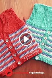 Nostaljik Bebek Yelegi Orgu Modelleri Knit Baby Vest In 2020 Baby Knitting Baby Knitting Patterns Baby Vest