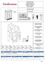 Maybe you would like to learn more about one of these? Conforama Wardrobe Assembly Instructions Manual Pdf Download Manualslib