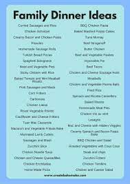 May 31, 2021 · think of all the summer dinner ideas that revolve around tomatoes, basil, and mozzarella. Family Dinner Ideas Create Bake Make