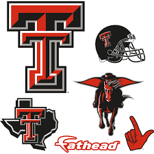 Texas Tech Red Raiders Logo Assortment Large Officially Licensed Removable Wall Decals Texas Tech Texas Tech Red Raiders Texas Tech Logo