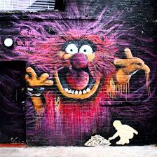 Streetart By Gnashermurals At A Back Alley In Camden Town Art Artist Artwork Streetarteverywhere Paint Spraypaint Blue Abstract Art Art Street Art