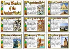 History Teaching Resource Free Printable Classroom Display Posters The Seven Wonders History Teaching Resources World History Lessons World History Teaching