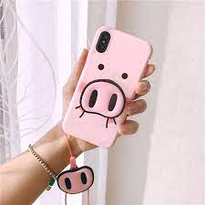 小粉猪iphonex立体气囊支架全包软壳i7 8硅胶保护壳i6 6s女款max 淘宝网 phone ring electronic products phone cases