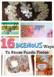Then you probably can't resist the mystery of a good puzzle. 16 Ingenious Ways To Reuse Puzzle Pieces Don T Throw Them Away The Thrifty Couple