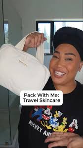 What I take in my skincare bag when I’m traveling 🫶🏽:,