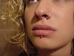 Nose Hoop Lip Labret Piercing Piercing Ideen