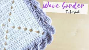 Triangle border for baby blankets learn to crochet the triangle crochet border for baby blankets with this easy. Crochet Wave Border Tutorial Bella Coco Youtube