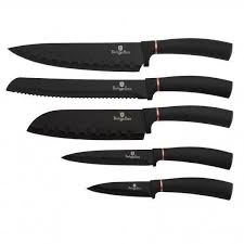 Berlinger Haus 6 Pcs Ensemble De Couteaux Avec Support Noir Rose Collection Achat Vente Couteau De Cuisine Berlinger Haus 6 Pcs Ensemble Cdiscount