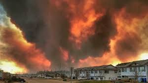 The devastating wildfire in northern alberta could double in size by sunday as officials frantically worked to evacuate thousands of people still trapped north of the oil city of fort mcmurray. Alberta Fires The Sky Is Falling On Climate Change Refugees Movie Tv Tech Geeks News