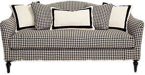Black And White Houndstooth Sofa Bold Houndstooth Check On A Camelback Sofa Black And White Sofa Living Room White Farmhouse Style Living Room