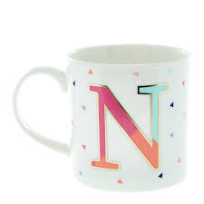 Buchstabe des alphabets, initiale, name, buchstaben, tag, spitzname. Buy Letter N Alphabet Mug For Gbp 1 99 Card Factory Uk