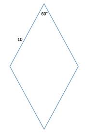 Want to discover art related to rhombus? Area Of A Rhombus With A 60 Angle Geometry Help