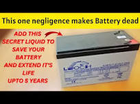 Increase lifespan of 12v battery | Restore 12v Lead Acid Battery #battery  #12vbattery
