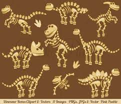 Dinosaur Bones Clipart Dinosaur Clip Art Dinosaur Clipart Etsy In 2021 Dinosaur Clip Art Clip Art Dinosaur Fossils