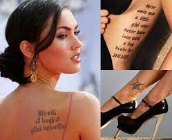 There are equally as many gorgeous female celebrity tattoos to fawn over. Top 10 Female Celebrity Tattoos Celebrity Tattoos Women Celebrity Tattoos Megan Fox Tattoo