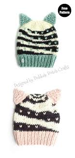 Cat people are devoted to their furry friends, and i've got evidence! 5 Cat Hat Free Knitting Pattern And Paid