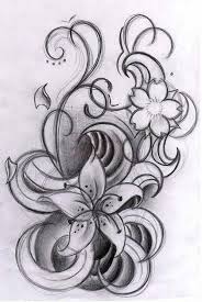 Black And White Lily Pad Tattoo Curly Flowers By Willemxsm Tattoo Designs 11847 Tattoo Designs And Ideas White Tattoo Tattoos Flower Tattoos