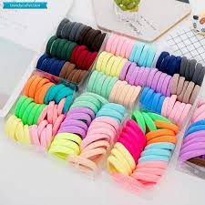 100pcs Diameter 35mm High Elastic Hair Bands For Women Girls Hairband Ponytail Holder R Acessorios Para O Cabelo Diy Estojos Para Meninas Ferramentas De Cabelo