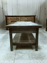 Come And Check Out This Edgy Industrial Coffee Table It Is Made From Grey Barnwood And Has A Steel Frame With Ple Coffee Table Barnwood Coffee Table Barn Wood