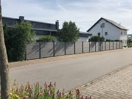 Wpc Steckzaun Bornholm Multicolor Sand Anthrazit Ca 180x180 Cm Steckzaun Vorgarten Bornholm