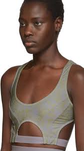 Charlotte Knowles Exclusive Grey Vyper Sports Bra In Psych Grey