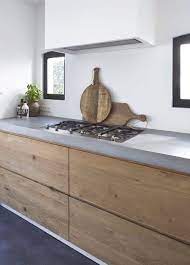 Natural Modern Interiors Kitchen Design Ideas Recycled Timber Modern Kitchen Design Minimalist Kitchen Concrete Kitchen