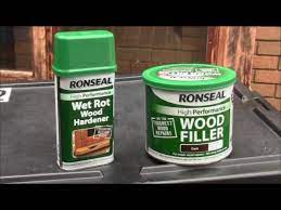 Ideal for repairing plumbing, fuel tanks, tub and shower, drains, pool and spa, boats and potable water tanks; Ronseal Wood Filler And Ronseal Wet Rot Hardener For Rotten Wood Youtube